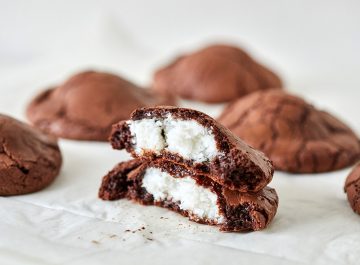 עוגיות בראוניז שוקולד וקוקוס ללא קמח. צילום: טל סיון צפורין
